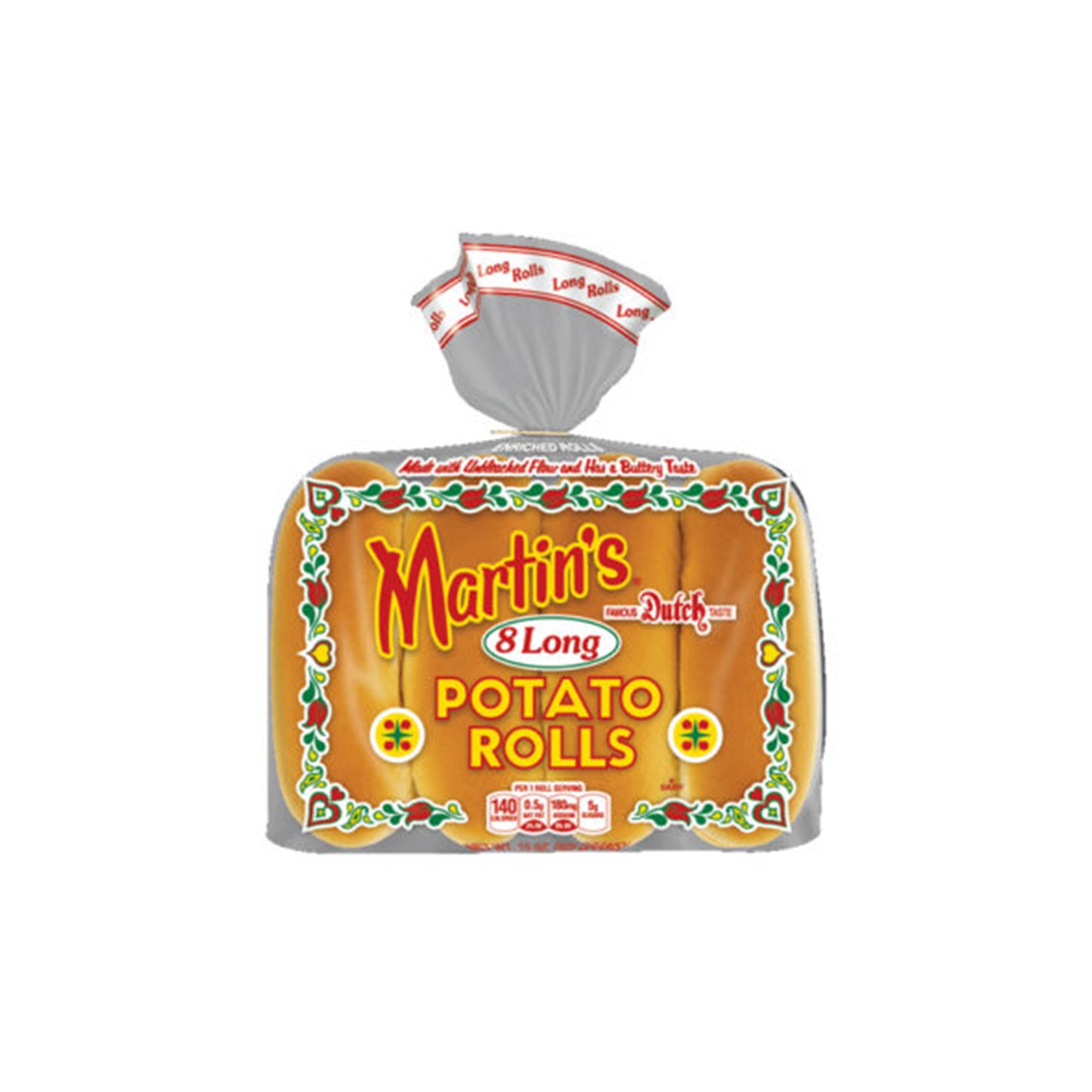 Frozen Martin’s Long Potato Roll – Hotdog Bun | 8pc