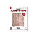 Chilled Cooked & Smoked American-Style Turkey Strips – Halal Turkey Bacon, Sliced 180g