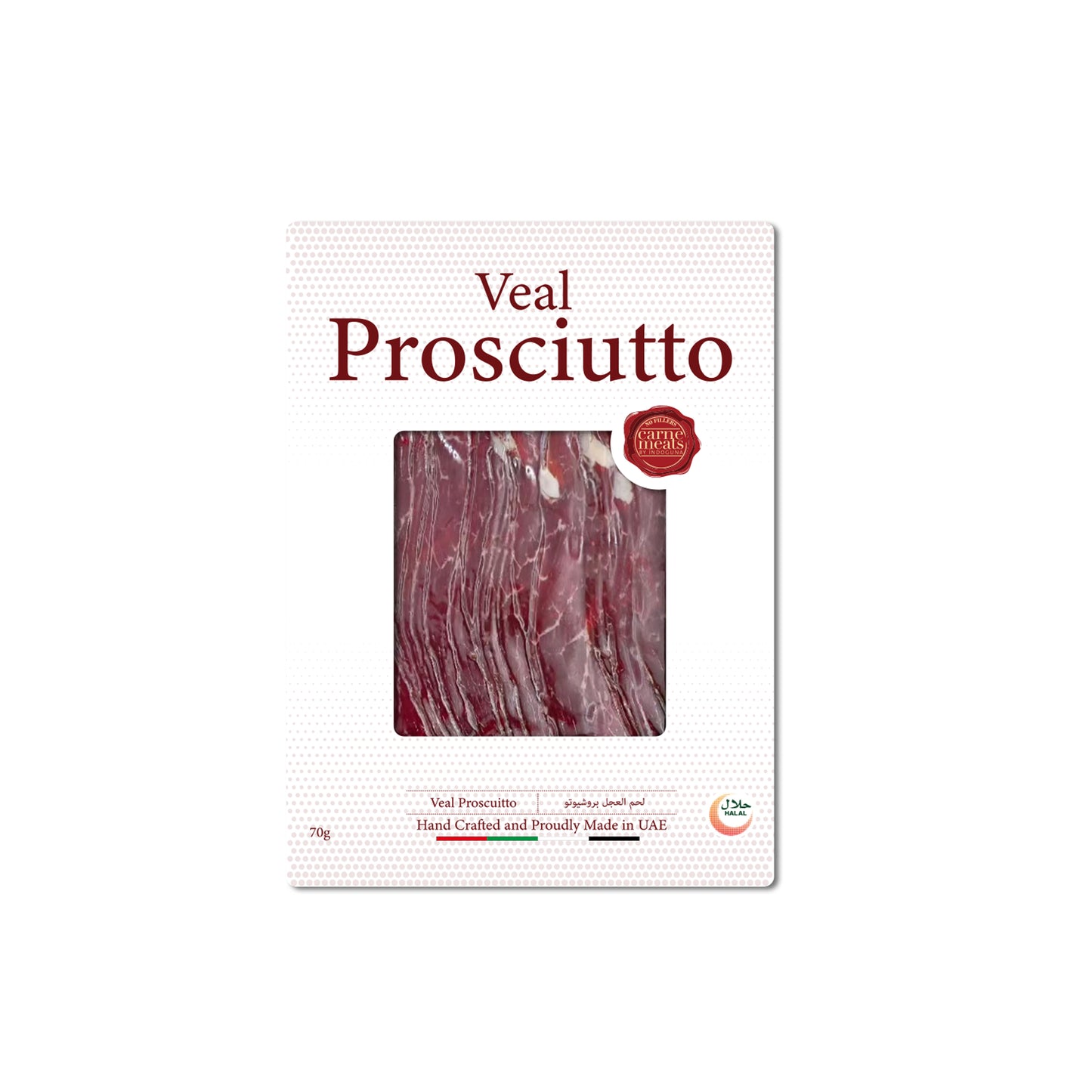 Pre-Sliced Air-Dried Veal Prosciutto | 70g